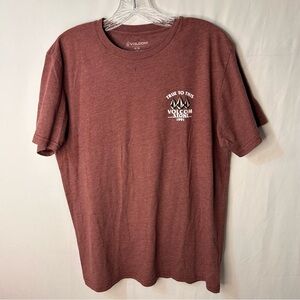 Volcom Men's Burgundy Short Sleeve Tee Size M